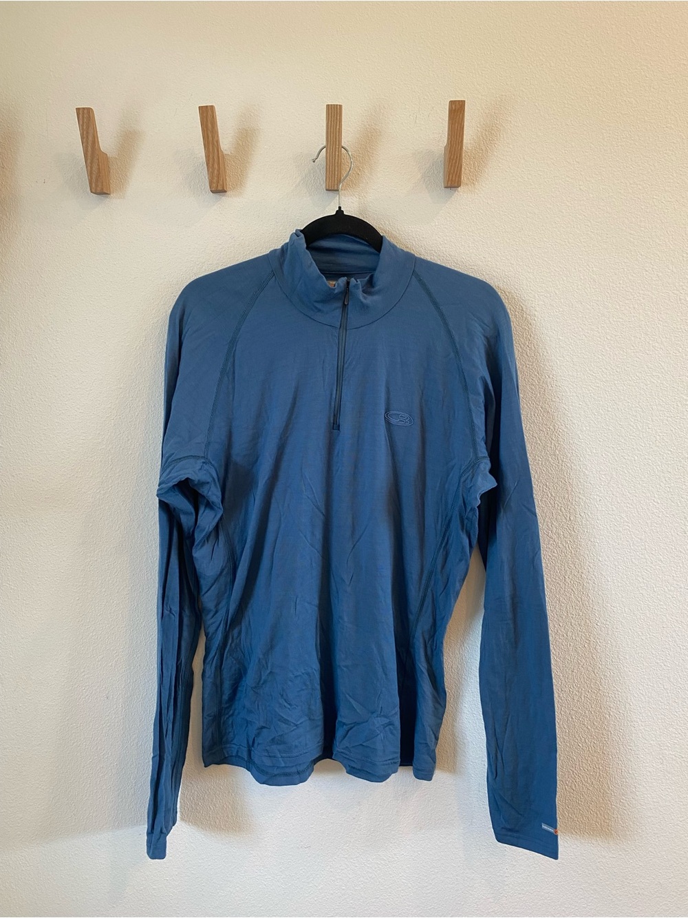 Icebreaker Bodyfit 200 Men’s XL Quarter Zip Blue